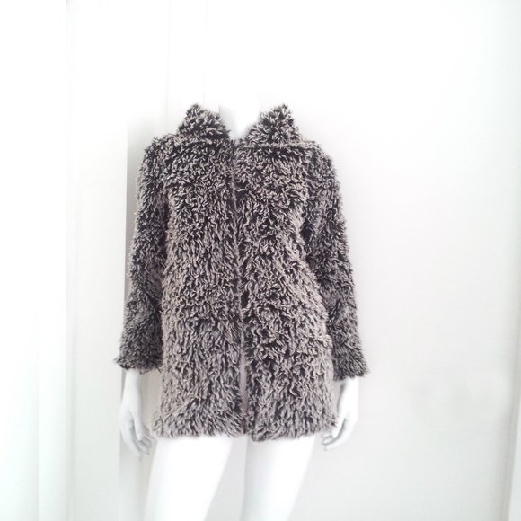 Faux Fur Hoodie Jacket with Ears - Picture 1 of 9